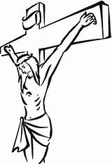 Jesus Cross Clipart Coloring Printable Christ Pages Crucified Crucifixion Clip Stations Cliparts Colouring Drawing Super Christian Kids Friday Good Clipartbest sketch template