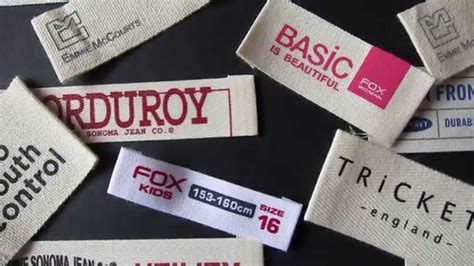custom cotton clothing labels  designer clothes labels kids clothing labels youtube