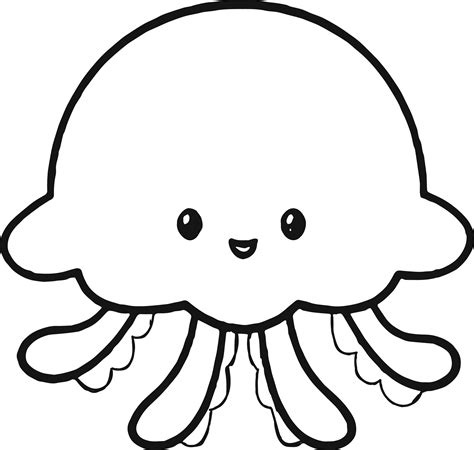 jellyfish coloring page    clipartmag
