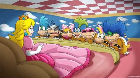 princess peach    koopalings  atariboy  deviantart