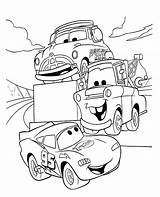 Coloring Hornet Mcqueen Cars Hudson Mater Piston Lightning Cup Print sketch template