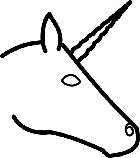 unicorn outline clipart