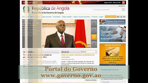 cnti portal do governo de angola youtube