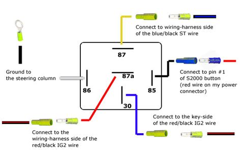 volt relay wiring diagram  pole