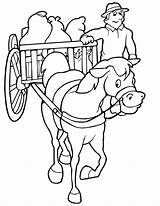 Pferde Ausmalbilder Kutsche Wagon Wagen Pull Pulling Ausmalen Caballo Chevaux Meist Gedownloadete sketch template