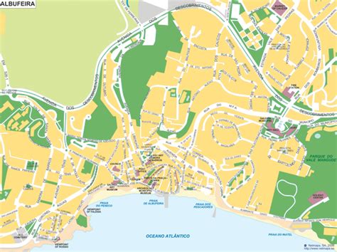 albufeira map albufeira tourist map albufeira portugal