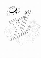 Vuitton Louis Logo Drawings Drawing Paintingvalley Logodix sketch template