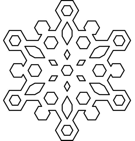 snowflake coloring page printable