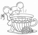 Teacup Tea Teapot Digi Freebie Colouring Shabby Blogsot Aout Otsing Riscos Teacups sketch template