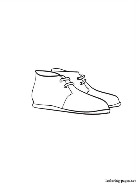 mens shoes coloring page coloring pages