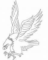 Eagle Bald Coloring Pages Attacking Kids sketch template