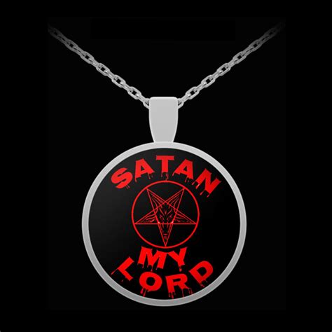 esoteric occult necklace satan my lord satanic symbol 666 etsy