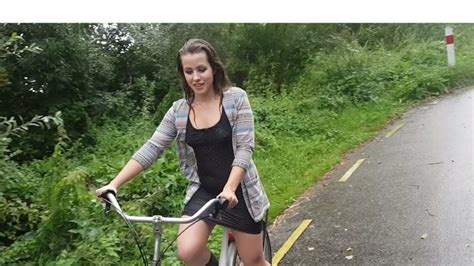 Annabel On Twitter Voyeur Upskirt Bike Ride In The Rain T