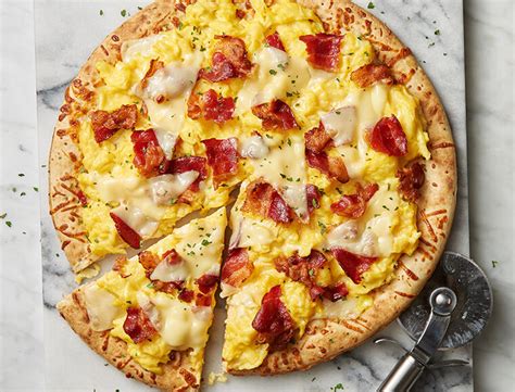 breakfast pizza  bacon  egg recipe land olakes