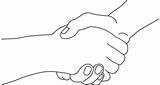 Hands Shaking People Drawing Two Clipart Draw Library Professional sketch template