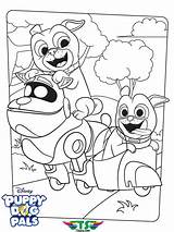 Coloring Pals Puppy Dog Disneys Tsgos sketch template
