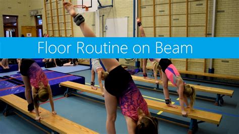 balance floor routine on beam youtube
