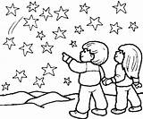 Starry Estrella Clip Bethlehem Everfreecoloring Getdrawings sketch template