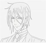 Coloring Pages Butler Sebastian Anime Para Kuroshitsuji Dibujar Nicepng Transparent sketch template