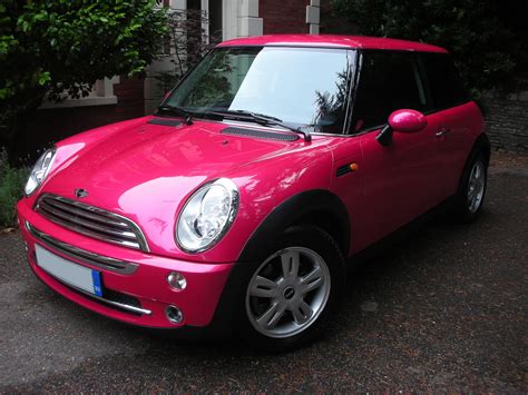 pink mini carflash fightbreastcancer pink cars pinterest
