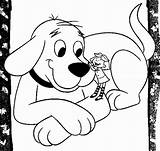 Clifford Dog Red Big Coloring Pages Getdrawings sketch template