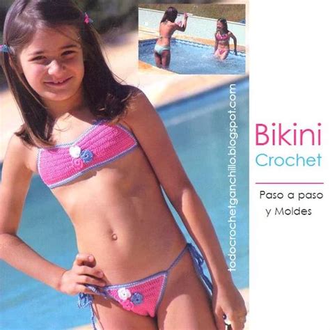 Bikini Rosa Para Niña Tejida Al Crochet Paso A Paso