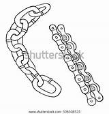 Chain Drawn Vector Sketched Illustration Hand Shutterstock Stock Preview sketch template