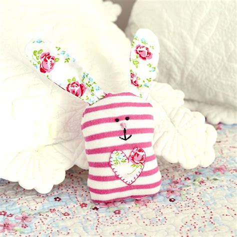 upcycle an old sock into this sweet sock bunny hop to it