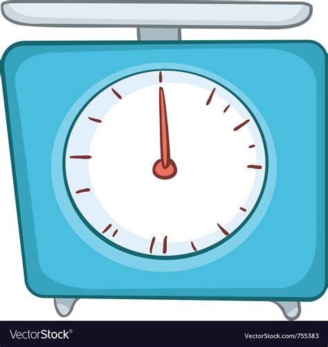 cartoon home kitchen scales royalty  vector image