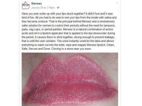 Mensez Adhesive Vaginal Lipstick The Insane Vagina Glue No Woman Will