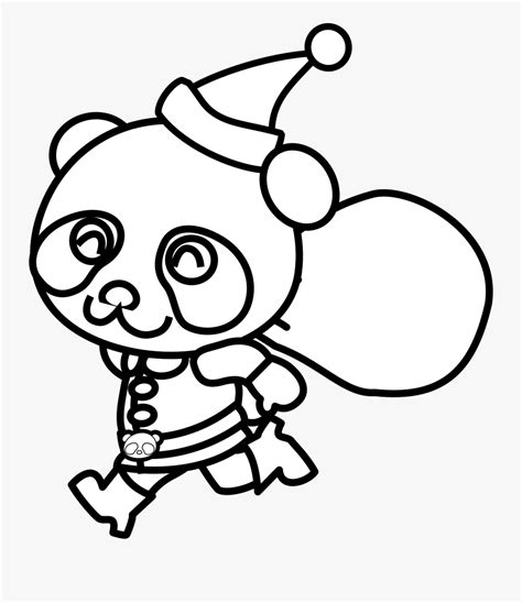 cute panda coloring pages  transparent clipart clipartkey