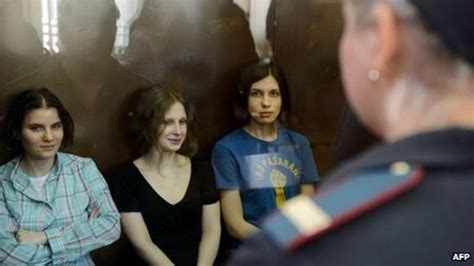 pussy riot jail terms condemned as disproportionate bbc news