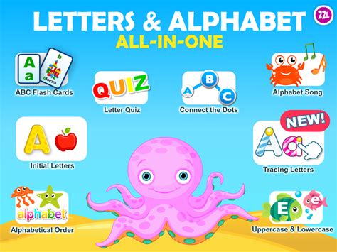 letter quiz alphabet school abc games  kids app voor iphone