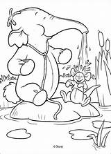 Pooh Winnie Coloring Pages Heffalump Roo Printable Lumpy Disney Book Sheets Kids Colouring Having Shower Printables Info Books Print Colors sketch template