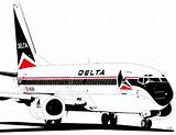 737 Boeing Delta Air Lines Drawings Ink Choose Board Explore sketch template