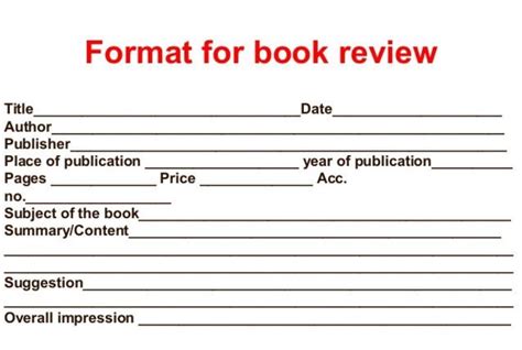 write  book review format brainlyin
