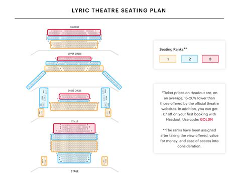 lyric theatre seating plan find   seats  thriller  debra  white