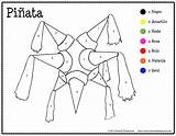 Number Coloring Spanishplayground Piñata Playground Pinata Posadas Preescolar Actividades Nacimiento Nativity sketch template