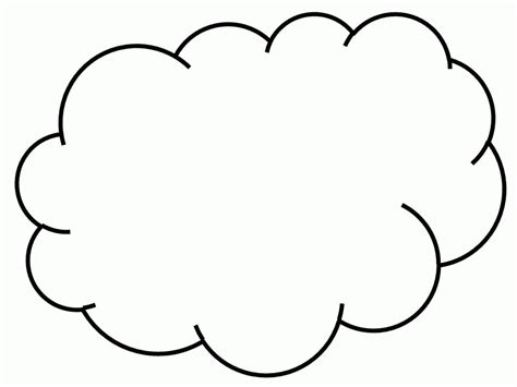 printable cloud coloring page coloring home