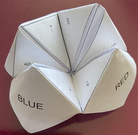 cootie catcher learning resource center