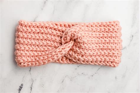 twisted crochet ear warmer headband  pattern sarah maker