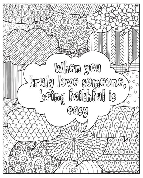 love quotes coloring pages  adults zentangle digital etsy