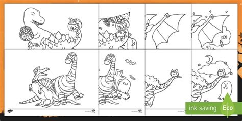 halloween dinosaurs coloring pages bat ghost vampire zombie