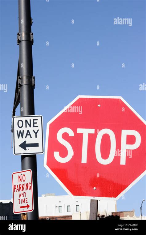 traffic signs usa stock photo alamy
