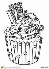 Coloring Pages Food Cupcake Color Cupcakes Cup Coloriage Un Imprimer Cakes Dessin Colorier Colorir Ice Et Colouring Adult Dishes Sheets sketch template