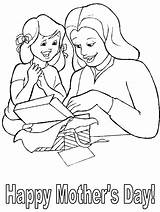 Coloring Pages Mothers Mother Maman Pour Un sketch template