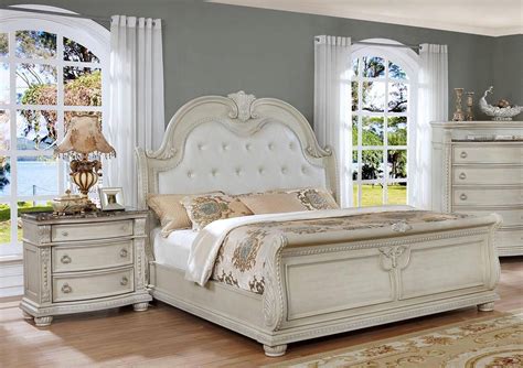 antique white king size bedroom sets hollallit