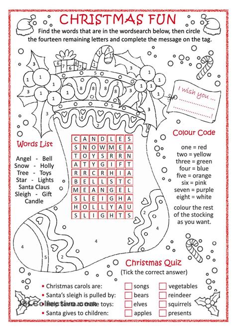 christmas fun christmas worksheets christmas worksheets