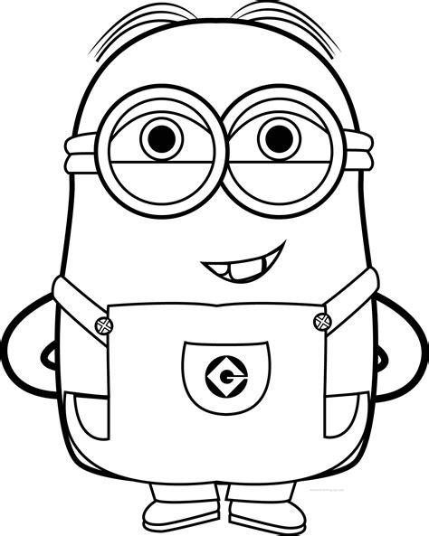cute minion coloring pages  getcoloringscom  printable