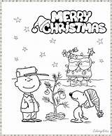 Charlie Brown Christmas Coloring Pages Printable Kids Funny Merry Sheets Visit sketch template